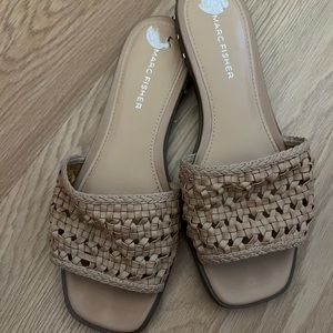 Studded Crochet Sandal Slide